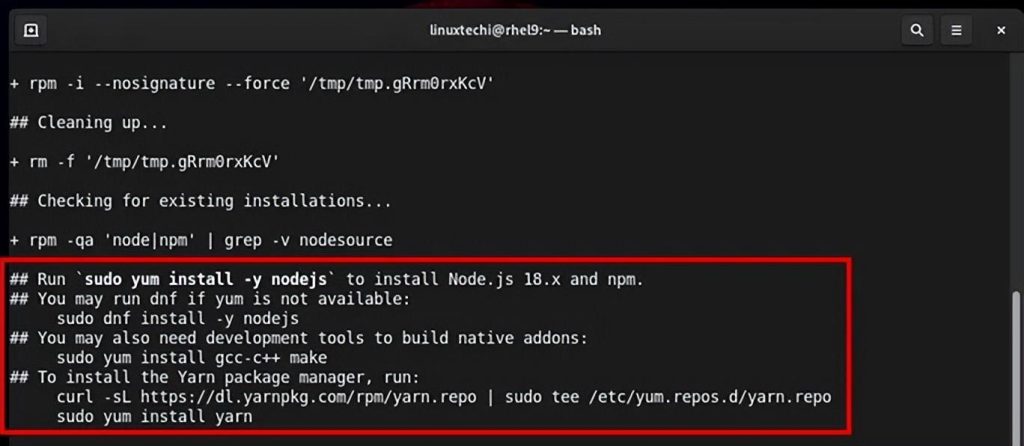 图片[4]-如何在RHEL9系统中安装Node.js?-不念博客