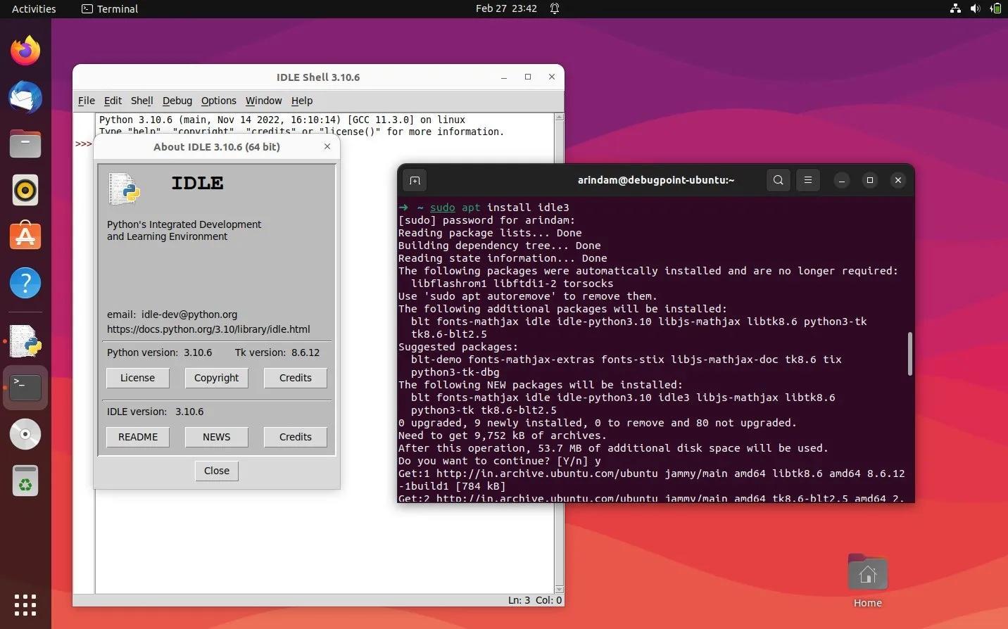 如何在Ubuntu和其他Linux下安装IDLE Python IDE-不念博客