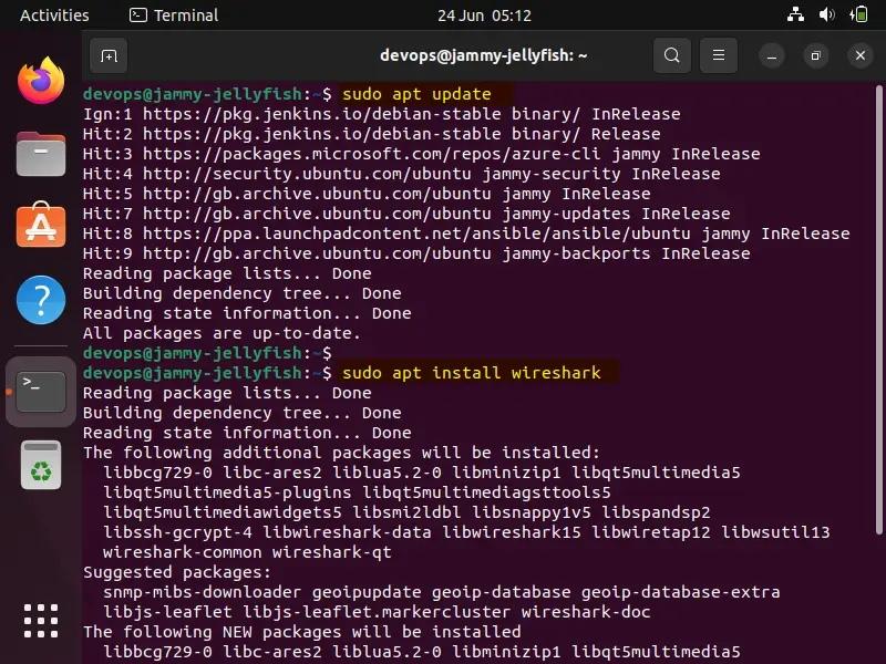 如何在Ubuntu 22.04中安装和使用Wireshark-不念博客