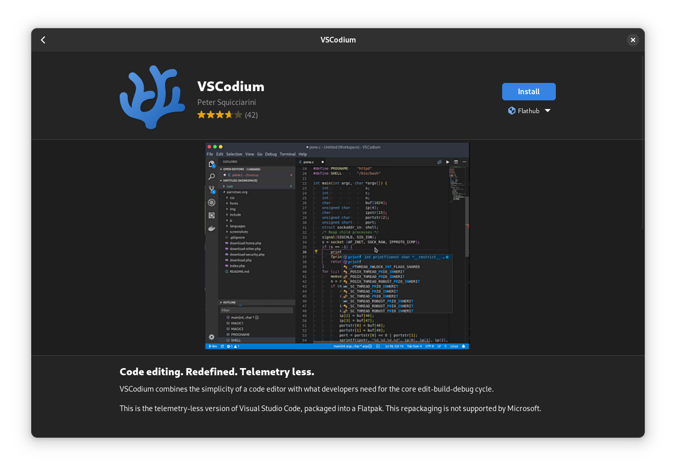 图片[2]-如何在Fedora上安装VSCodium-不念博客