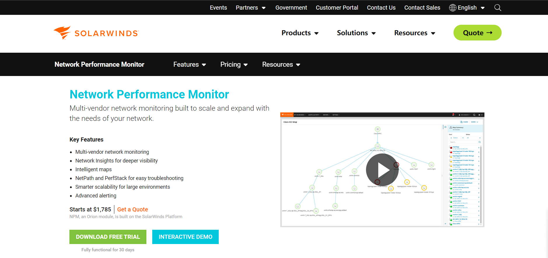 网络监控工具SolarWinds Network Performance Monitor-不念博客